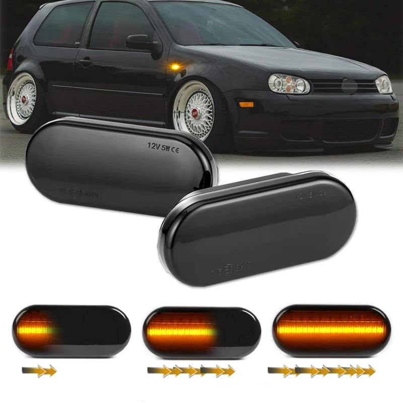 Pisca Sequencial Led para Golf MK3 MK4 Passat Polo Bora