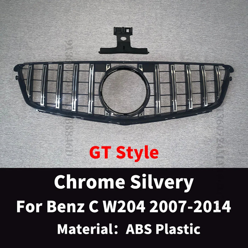 Grade de entrada frontal  para Mercedes W204 C204 S204 C43 Benz C 2007-2014 AMG GT R