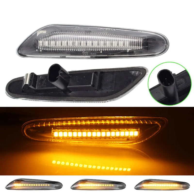 Lampada Led Pisca Lateral Sequencial para BMW E90 E91 E92 E93 E60 E87 E82 E46