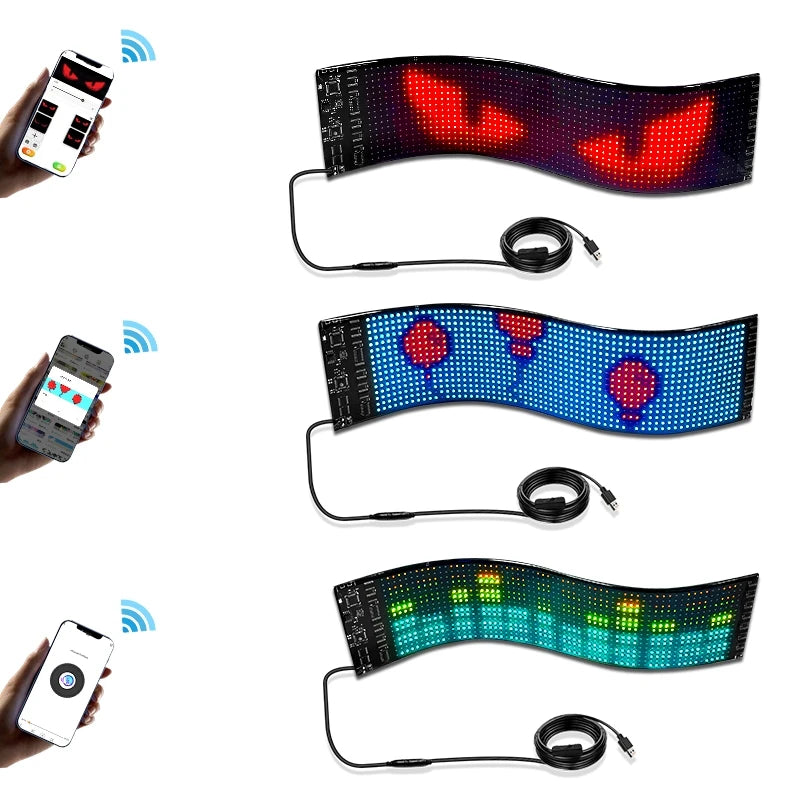 Display LED Flexível Programável para Exterior Personalizado